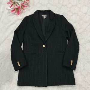 H&M Black Blazer with Gold Buttons